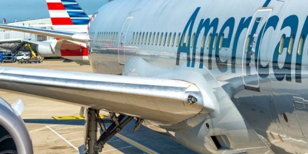 American Airlines jet on tarmac