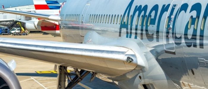 American Airlines jet on tarmac