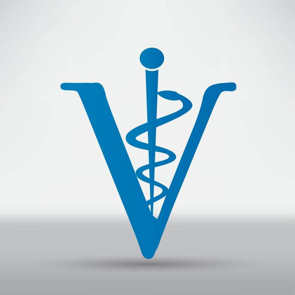 Veterinary sign cat and dog symbol