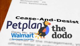 cease desist petplan dodo walmart